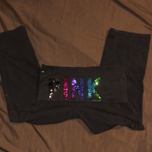 Used pink cropped leggings